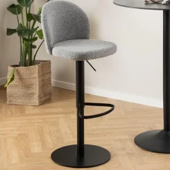 Bendt Draaibare Barkruk Alba kleur (zithoogte 55-80cm)* Barkruk Met Rugleuning|Barkruk Verstelbaar