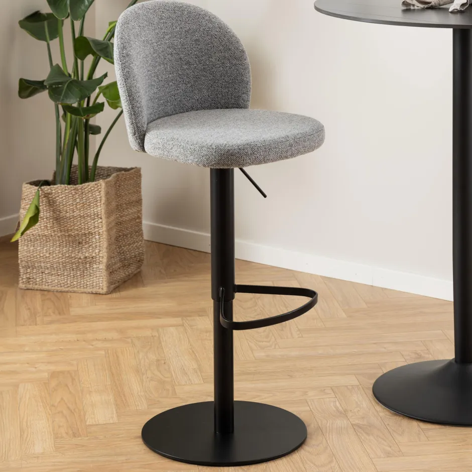 Bendt Draaibare Barkruk Alba kleur (zithoogte 55-80cm)* Barkruk Met Rugleuning|Barkruk Verstelbaar