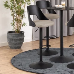 Bendt Draaibare Barkruk Vila (zithoogte 62-84cm)* Barkruk Met Rugleuning|Barkruk Verstelbaar