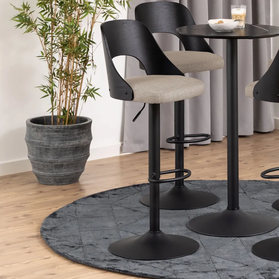 Bendt Draaibare Barkruk Vila (zithoogte 62-84cm)* Barkruk Met Rugleuning|Barkruk Verstelbaar