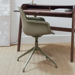 Zuiver Draaibare Eetkamerstoel Albert Kuip Met armleuning, Bouclé* Eetkamerstoelen Bouclé / Teddy|Eetkamerstoelen Met Armleuning