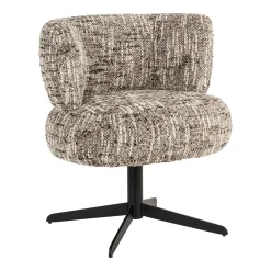 Richmond Interiors Draaibare Eetkamerstoel Alexis kleur* Draaibare Eetkamerstoelen|Eetkamerstoelen Zonder Armleuning