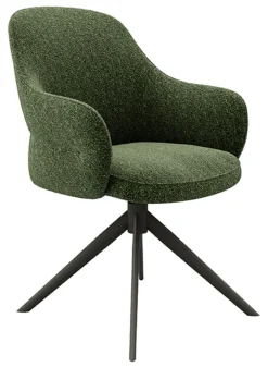 LABEL51 Draaibare Eetkamerstoel Bern Bouclé* Eetkamerstoelen Bouclé / Teddy|Draaibare Eetkamerstoelen