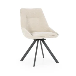 By-Boo Draaibare Eetkamerstoel Bliss* Beige Eetkamerstoelen|Draaibare Eetkamerstoelen