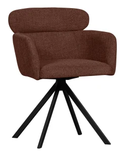 WOOOD Draaibare Eetkamerstoel Fenne Geweven* Draaibare Eetkamerstoelen|Eetkamerstoelen Met Armleuning