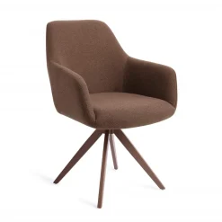 Jesper Home Draaibare Eetkamerstoel Hiroo Turn Brown* Draaibare Eetkamerstoelen|Eetkamerstoelen Met Armleuning