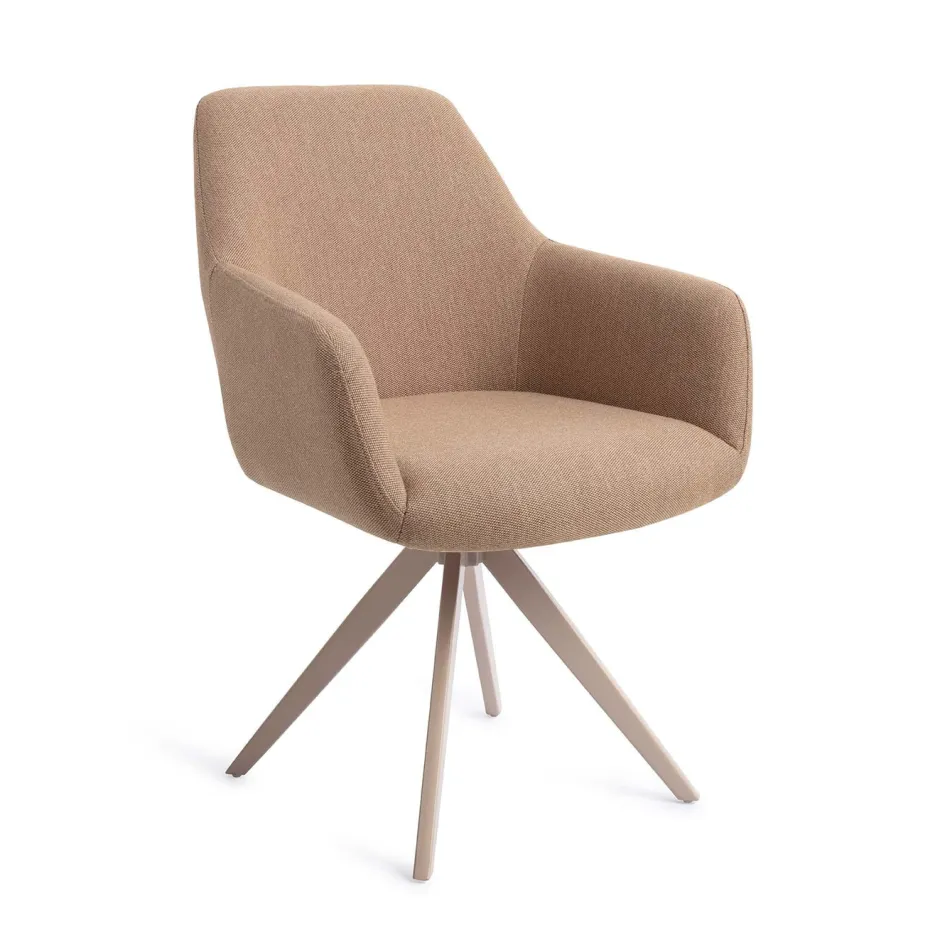 Jesper Home Draaibare Eetkamerstoel Hiroo Turn Beige* Beige Eetkamerstoelen|Draaibare Eetkamerstoelen