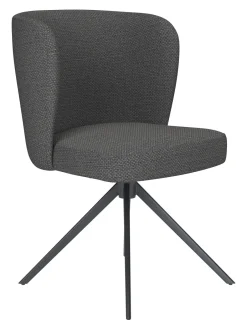 ZILT Draaibare Eetkamerstoel Kalia Geweven stof* Draaibare Eetkamerstoelen|Eetkamerstoelen Zonder Armleuning