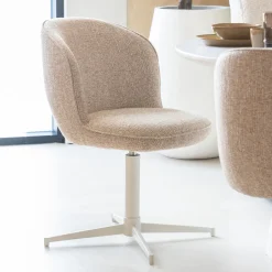 Eleonora Draaibare Eetkamerstoel Molly* Eetkamerstoelen Zonder Armleuning|Draaibare Eetkamerstoelen