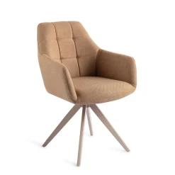 Jesper Home Draaibare Eetkamerstoel Noto Turn Beige* Beige Eetkamerstoelen|Draaibare Eetkamerstoelen