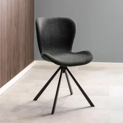 Bendt Draaibare Eetkamerstoel Olle Stof* Draaibare Eetkamerstoelen|Eetkamerstoelen Zonder Armleuning