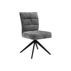 Tower Living Draaibare Eetkamerstoel Rosora Chenille* Chenille Eetkamerstoelen|Draaibare Eetkamerstoelen