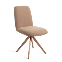 Jesper Home Draaibare Eetkamerstoel Taiwa Turn Rose* Beige Eetkamerstoelen|Draaibare Eetkamerstoelen