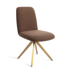 Jesper Home Draaibare Eetkamerstoel Taiwa Turn Gold* Beige Eetkamerstoelen|Draaibare Eetkamerstoelen