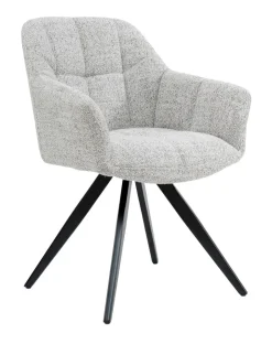 Livingfurn Draaibare Eetkamerstoel Tommy kleur Oasis* Draaibare Eetkamerstoelen|Eetkamerstoelen Met Armleuning