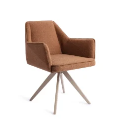 Jesper Home Draaibare Eetkamerstoel Tome Turn Beige* Beige Eetkamerstoelen|Draaibare Eetkamerstoelen