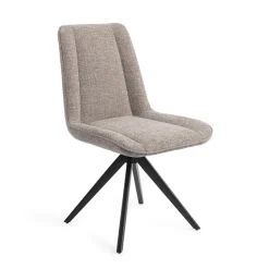 Jesper Home Draaibare Eetkamerstoel Umedo Turn Black* Beige Eetkamerstoelen|Draaibare Eetkamerstoelen