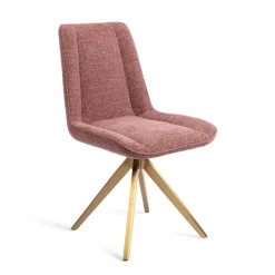 Jesper Home Draaibare Eetkamerstoel Umedo Turn Gold* Beige Eetkamerstoelen|Draaibare Eetkamerstoelen
