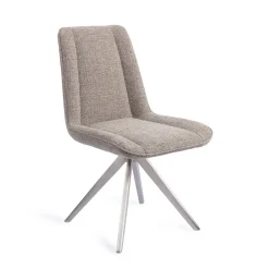 Jesper Home Draaibare Eetkamerstoel Umedo Turn Steel* Beige Eetkamerstoelen|Draaibare Eetkamerstoelen