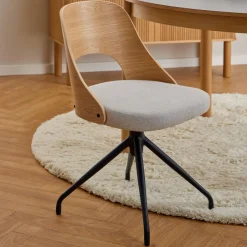Bendt Draaibare Eetkamerstoel Vila Eiken, kleur* Beige Eetkamerstoelen|Draaibare Eetkamerstoelen