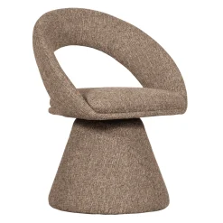 WOOOD Draaibare Eetkamerstoel Winter Geweven stof* Draaibare Eetkamerstoelen|Eetkamerstoelen Met Armleuning