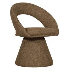 WOOOD Draaibare Eetkamerstoel Winter Geweven stof* Draaibare Eetkamerstoelen|Eetkamerstoelen Met Armleuning