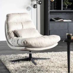 Eleonora Draaibare Fauteuil Cooper Met kussen* Fauteuil Stof / Textiel