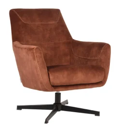 LABEL51 Draaibare Fauteuil Toby Velvet* Fauteuil Stof / Textiel|Fauteuil Velvet / Fluweel