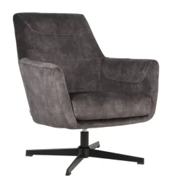LABEL51 Draaibare Fauteuil Toby Velvet* Fauteuil Stof / Textiel|Fauteuil Velvet / Fluweel