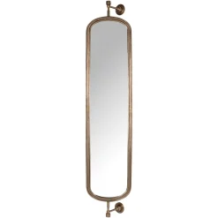 Richmond Interiors Draaibare Spiegel Hasting 192 x 41cm, kleur Brass Antique* Gouden Spiegels