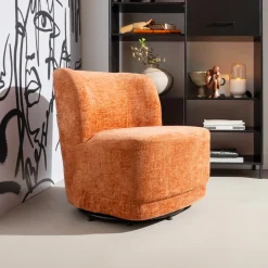 WOOOD Draaifauteuil Atty Structure Velvet* Fauteuil Stof / Textiel|Fauteuil Velvet / Fluweel