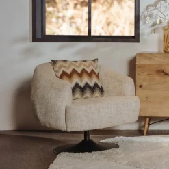 Tower Living Draaifauteuil Barga Geweven stof* Fauteuil Stof / Textiel