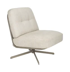 Zuiver Draaifauteuil Benjamin kleur Crème* Fauteuil Stof / Textiel