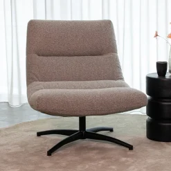 LABEL51 Draaifauteuil Calix Bouclé* Fauteuil Bouclé / Teddy|Fauteuil Stof / Textiel