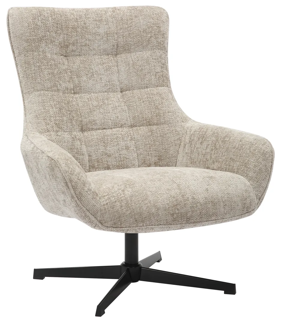 Artistiq Living Draaifauteuil Erskine Chenille* Fauteuil Stof / Textiel