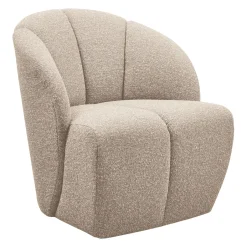 WOOOD Draaifauteuil Mojo Bouclé, kleur Melange* Fauteuil Stof / Textiel|Fauteuil Bouclé / Teddy