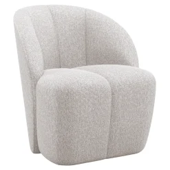 WOOOD Draaifauteuil Mojo Bouclé, kleur* Fauteuil Stof / Textiel|Fauteuil Bouclé / Teddy