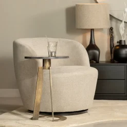WOOOD Draaifauteuil Serra Woven* Fauteuil Stof / Textiel