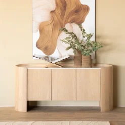 Eleonora Dressoir Don Marmer en eikenhout, 165cm* Dressoirs