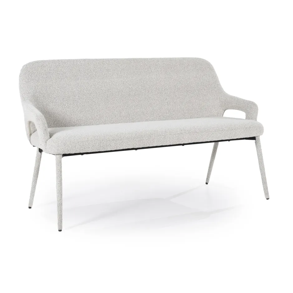 By-Boo Eetkamerbank Fika Bouclé, 140cm* Eetkamerbanken