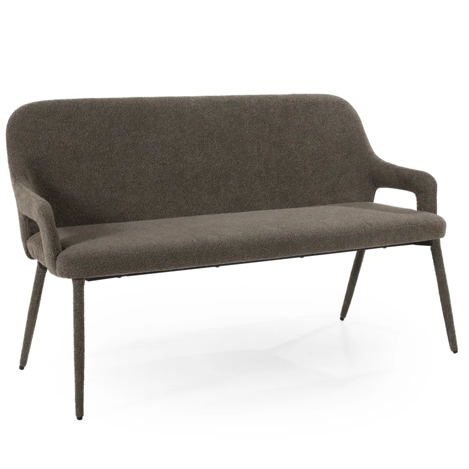 By-Boo Eetkamerbank Fika Bouclé, 140cm* Eetkamerbanken