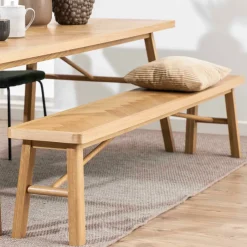 Bendt Eetkamerbank Gregor Visgraat Eiken, 200cm* Eetkamerbanken