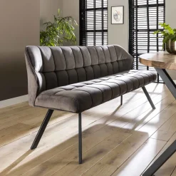 LifestyleFurn Eetkamerbank Thandie Velvet 180cm* Eetkamerbanken
