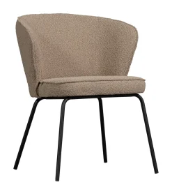 WOOOD Eetkamerstoel Admit Bouclé* Beige Eetkamerstoelen|Eetkamerstoelen Bouclé / Teddy
