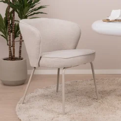 WOOOD Eetkamerstoel Admit Geweven, kleur* Beige Eetkamerstoelen|Eetkamerstoelen Zonder Armleuning
