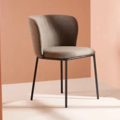 Nohr Eetkamerstoel Almetra Linnenlook, kleur* Eetkamerstoelen Zonder Armleuning