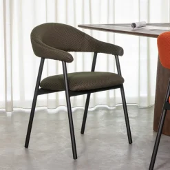 LABEL51 Eetkamerstoel Amaze Breathe stof* Eetkamerstoelen Met Armleuning