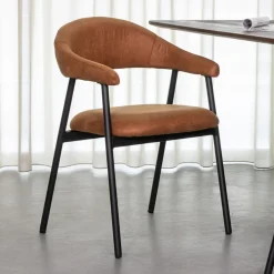 LABEL51 Eetkamerstoel Amaze Micro Suede* Eetkamerstoelen Met Armleuning