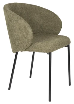 ZILT Eetkamerstoel Aoife Chenille, kleur* Chenille Eetkamerstoelen|Eetkamerstoelen Met Armleuning