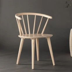 Nohr Eetkamerstoel Araseli Rubberhout* Eetkamerstoelen Met Armleuning